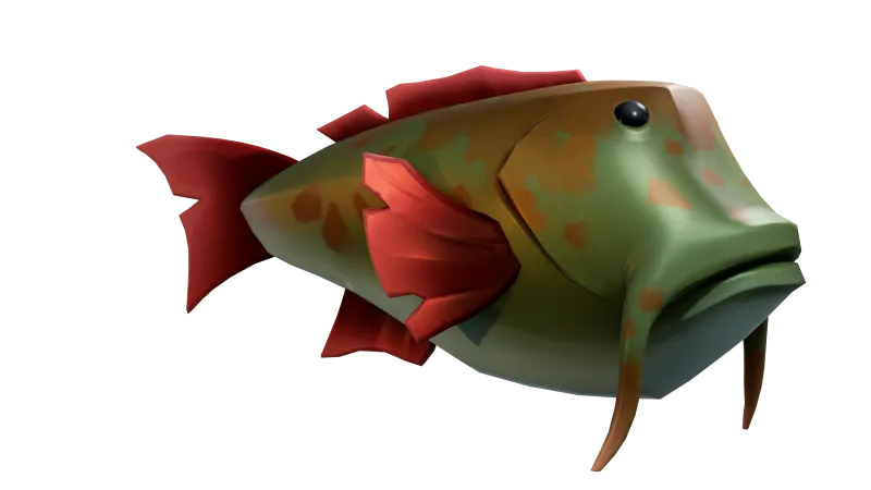 Asset pack promo image for fish_renders