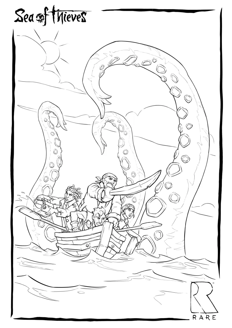 Asset pack promo image for Coloring Sheets