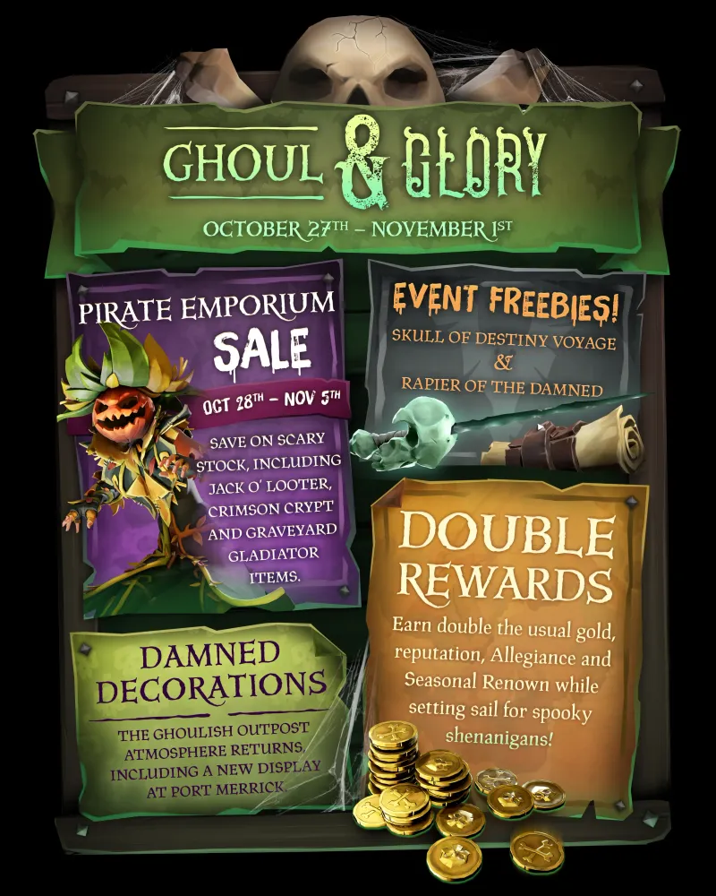 Asset pack promo image for Ghoul & Glory 2023