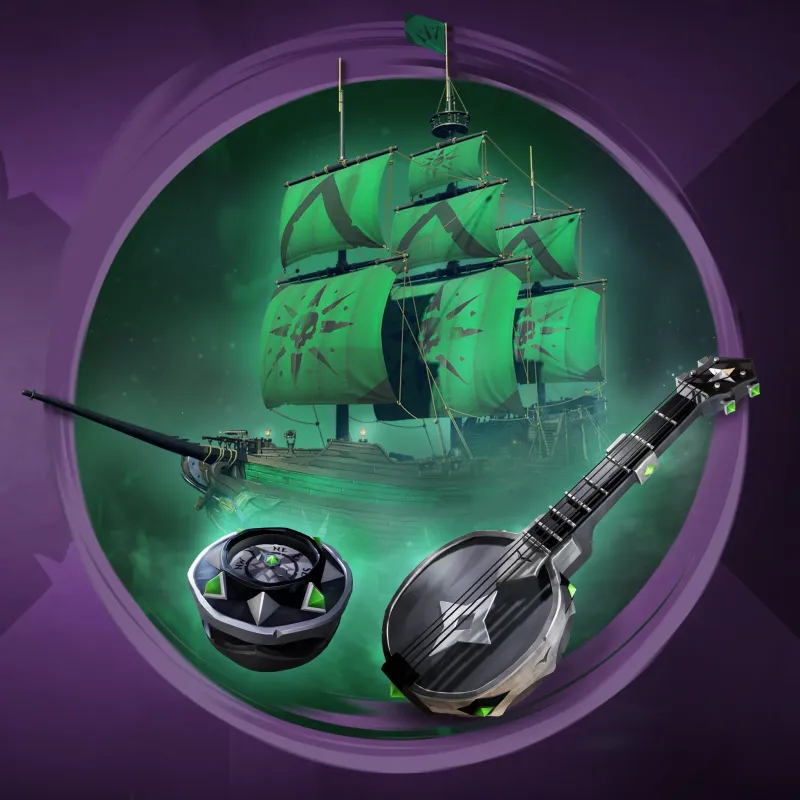 Asset pack promo image for Obsidian Banjo Pack